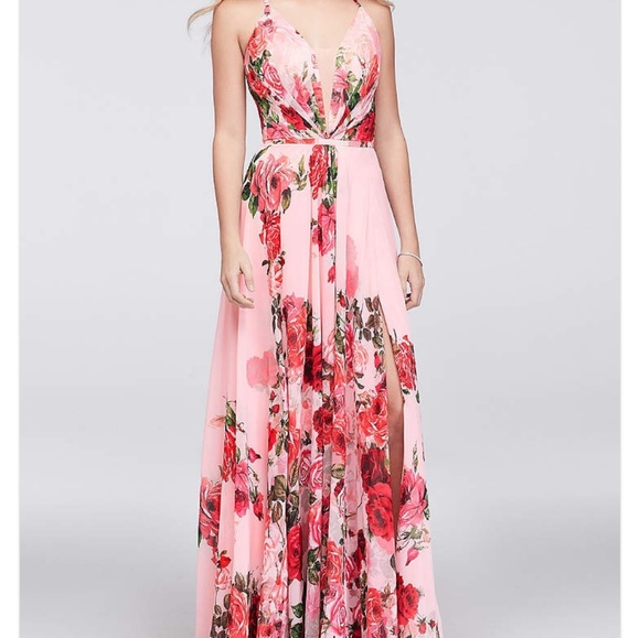 Floral Prom Dress - Picture 4 of 4